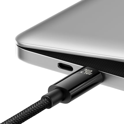 BASEUS Tungsten Gold USB-C cable 480Mb/s 240W 2m black – image 3