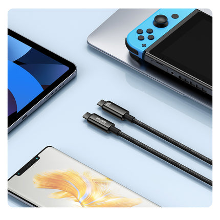 BASEUS Tungsten Gold USB-C cable 480Mb/s 240W 2m black – image 8