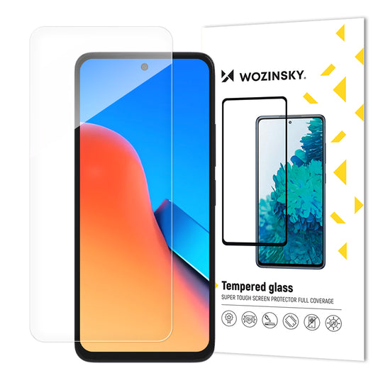 WOZINSKY Tempered protective glass for the Xiaomi Redmi 12 phone screen, transparent