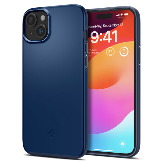 SPIGEN Protective case for iPhone 15 Plus Thin Fit blue