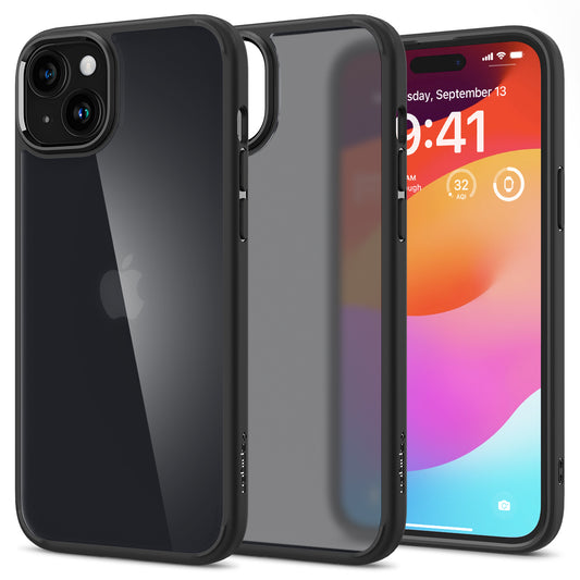 SPIGEN Ultra Hybrid case for iPhone 15 Plus black