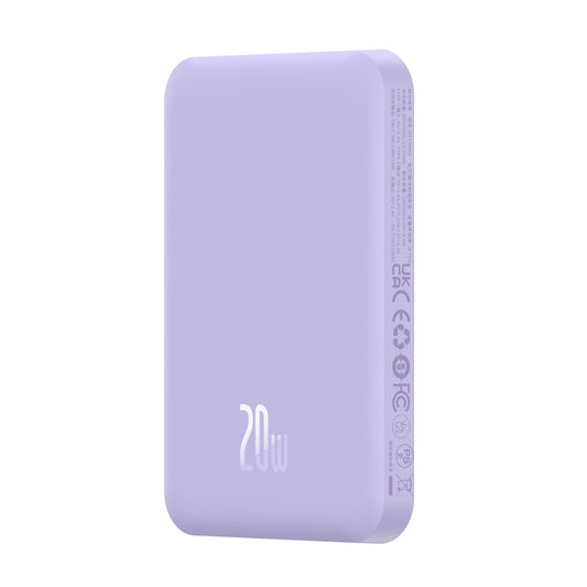 BASEUS Mini power bank 5000mAh 20W + USB-C cable 20V / 3A purple