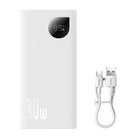BASEUS Adaman2 10000mAh power bank with digital display 2x USB-A / 1x USB-C 30W white