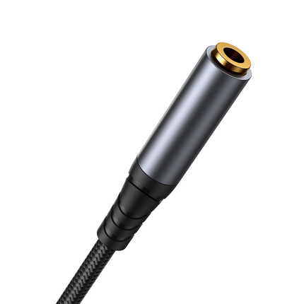 JOYROOM Audio Stereo AUX cable extension cable 3.5mm mini jack 1.2m black – image 2