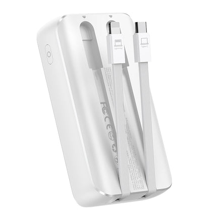 JOYROOM Mini powerbank 10000mAh with built-in cables JR-PBC06 30W white – image 3