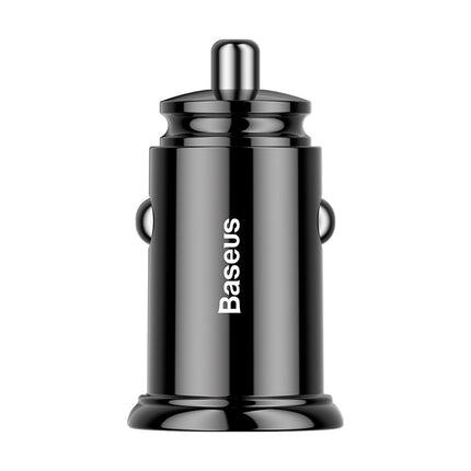 BASEUS Smart car charger with USB and USB-C QC PD ports, black – image 2