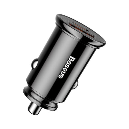 BASEUS Smart car charger with USB and USB-C QC PD ports, black – image 4