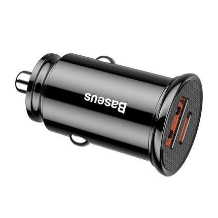 BASEUS Smart car charger with USB and USB-C QC PD ports, black – image 5