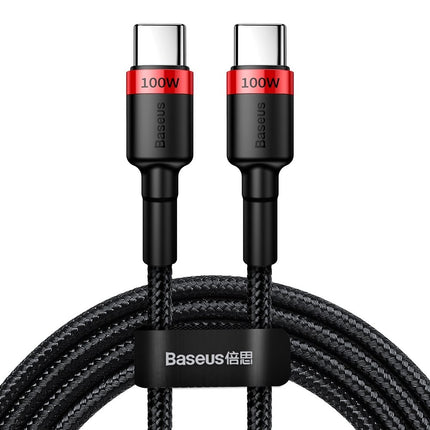 BASEUS Nylon strong cable USB-C PD cable 100W 20V 5A 2m black
