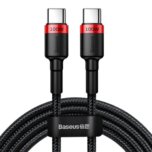 BASEUS Nylon strong cable USB-C PD cable 100W 20V 5A 2m black