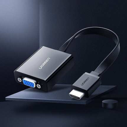UGREEN Adapter HDMI - VGA micro USB AUX audio 3.5 mm mini jack black – image 2