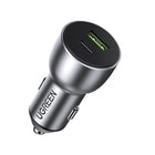 UGREEN USB and USB-C QC 3.0 PD 36W 3A car charger, gray