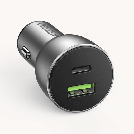 UGREEN USB and USB-C QC 3.0 PD 36W 3A car charger, gray – image 4