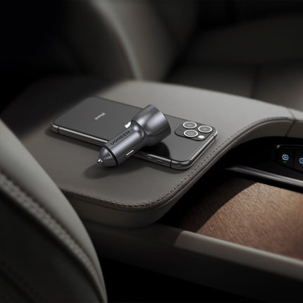 UGREEN USB and USB-C QC 3.0 PD 36W 3A car charger, gray – image 7