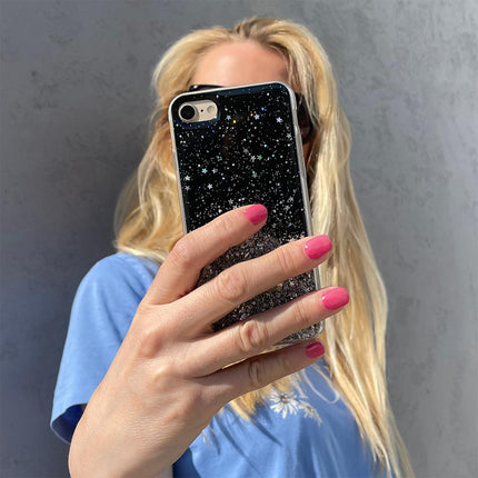 WOZINSKY Shiny case cover with glitter for Samsung Galaxy A72 4G Star Glitter black – image 6