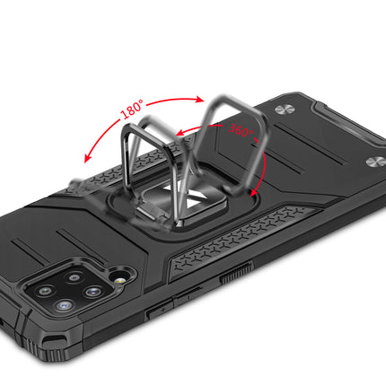 WOZINSKY Armored case cover + magnetic holder for Samsung Galaxy A42 5G Ring Armor pink – image 5