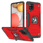 WOZINSKY Armored case cover + magnetic holder for Samsung Galaxy A42 5G Ring Armor red