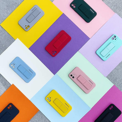 WOZINSKY Silicone case with stand for Samsung Galaxy A72 4G Kickstand Case mint – image 11