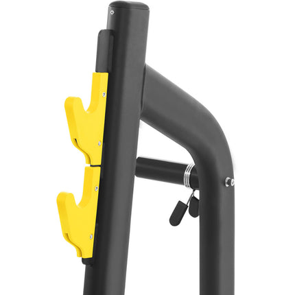 GYMREX Pew bench sloppy for barbelling head down black and yellow – image 5