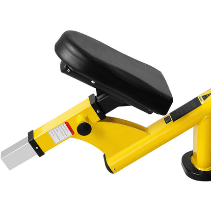 GYMREX Pin bench sloping under barbell to shove your head up black and yellow – image 3