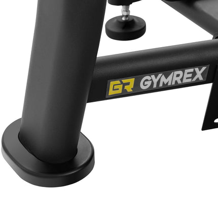 GYMREX Pin bench sloping under barbell to shove your head up black and yellow – image 6