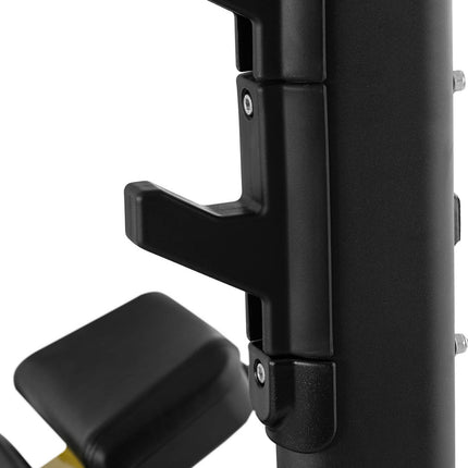 GYMREX Pin bench sloping under barbell to shove your head up black and yellow – image 8