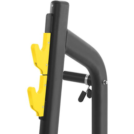 GYMREX Pin bench sloping under barbell to shove your head up black and yellow – image 5