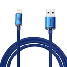 BASEUS iPhone cable for fast charging and data transfer USB - Lightning 2.4A 2m blue