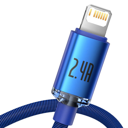BASEUS iPhone cable for fast charging and data transfer USB - Lightning 2.4A 2m blue – image 2