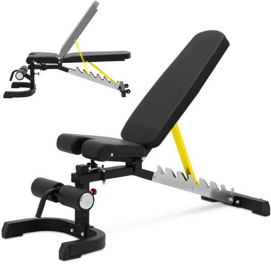 GYMREX Slope bench adjustable for exercise up to 150 kg