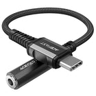 ACEFAST AUX USB-C to 3.5mm mini jack 18cm audio headphone adapter black