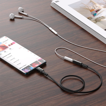 ACEFAST AUX USB-C to 3.5mm mini jack 18cm audio headphone adapter black – image 4