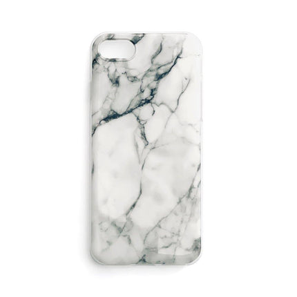 WOZINSKY Marble gel case marble cover for Samsung Galaxy S22 Ultra white