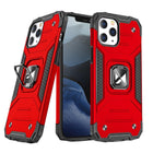 WOZINSKY iPhone 14 Pro Max case, armored cover, magnetic ring holder, red
