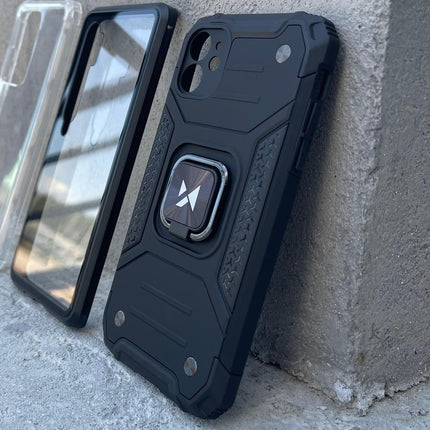 WOZINSKY iPhone 14 Pro Max case, armored cover, magnetic ring holder, red – image 9