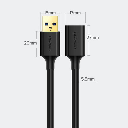 UGREEN USB-A 3.0 5Gb/s extension cable adapter 0.5m black – image 3