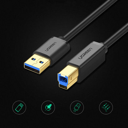UGREEN USB-A - USB-B 5Gb/s printer cable, 2m, black – image 2