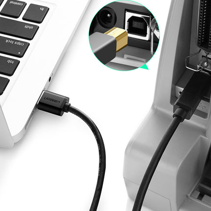 UGREEN USB-A - USB-B 5Gb/s printer cable, 2m, black – image 4