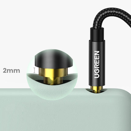 UGREEN Cable AUX audio cable, straight plug, minijack 3.5 mm, 1 m, black – image 10
