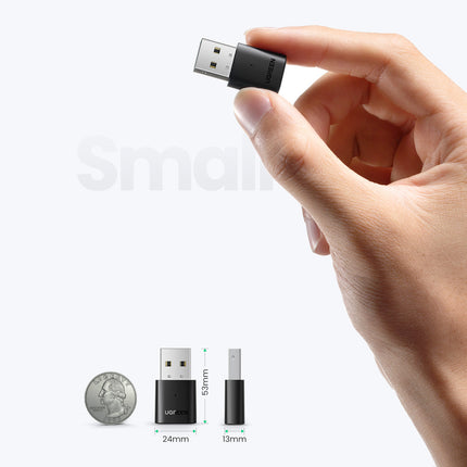 UGREEN Bluetooth 5.0 USB-A transmitter and receiver adapter, black – image 7