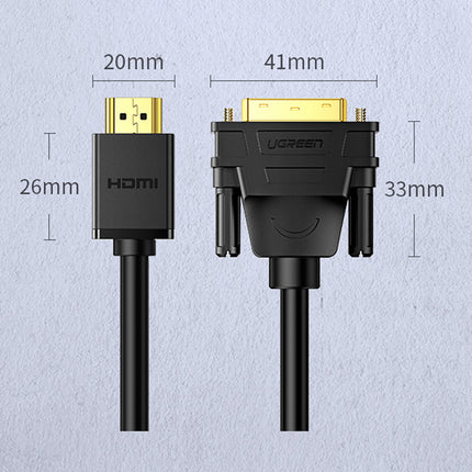 UGREEN Bidirectional HDMI - DVI cable 2m black – image 11
