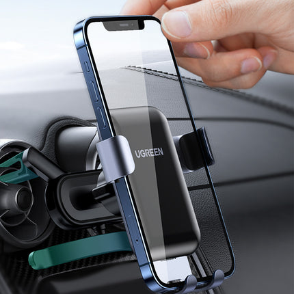 UGREEN Gravity car phone holder - round grid, gray – image 3