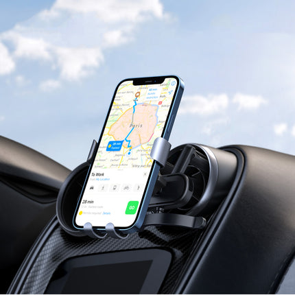 UGREEN Gravity car phone holder - round grid, gray – image 4