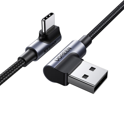 UGREEN Angled USB-C - USB 2.0 cable 480Mb/s 3A 3m black