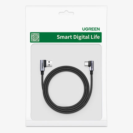 UGREEN Angled USB-C - USB 2.0 cable 480Mb/s 3A 3m black – image 5