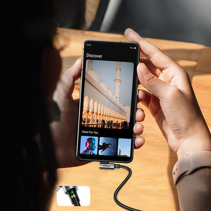 UGREEN Angled USB-C - USB 2.0 cable 480Mb/s 3A 3m black – image 8