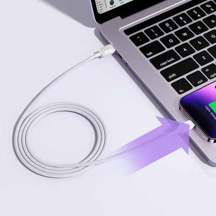 JOYROOM Cable for iPhone Lightning - USB 2.4A 1.2m white – image 6