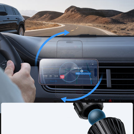 JOYROOM Magnetic car holder, 15W charger for air vent, black – image 10