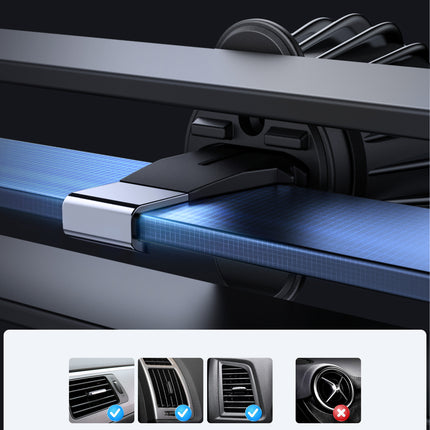 JOYROOM Magnetic car holder, 15W charger for air vent, black – image 11