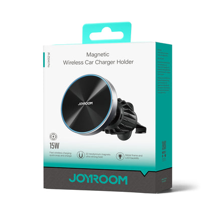 JOYROOM Magnetic car holder, 15W charger for air vent, black – image 5
